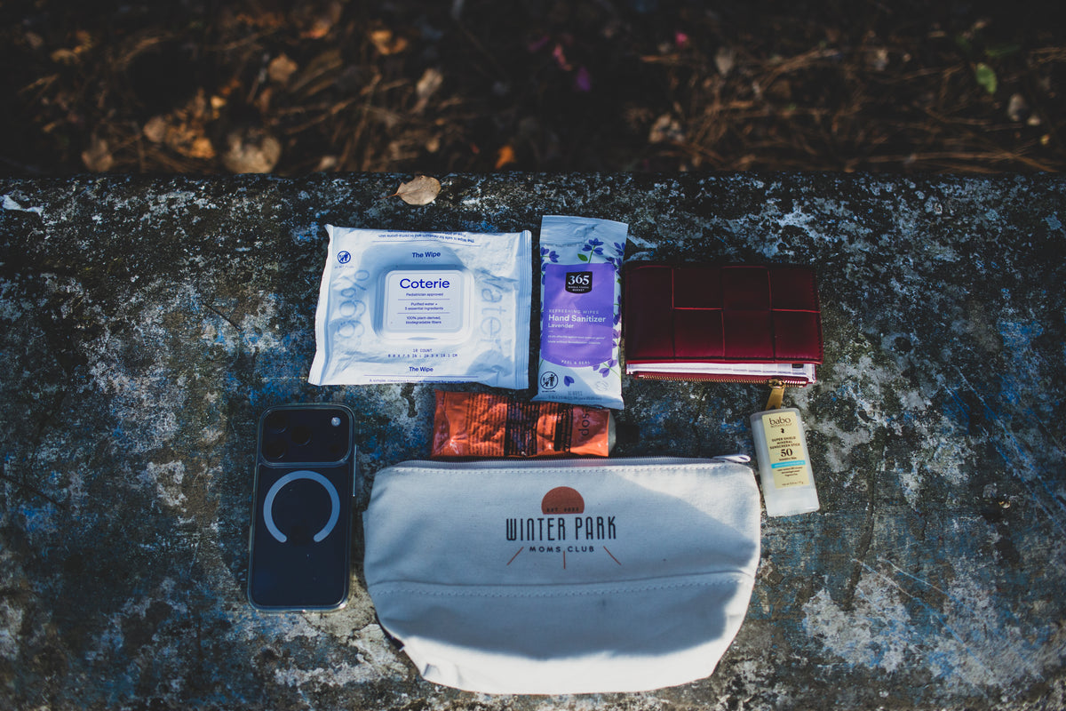 WPMC Canvas Zip Pouch - Sun Logo