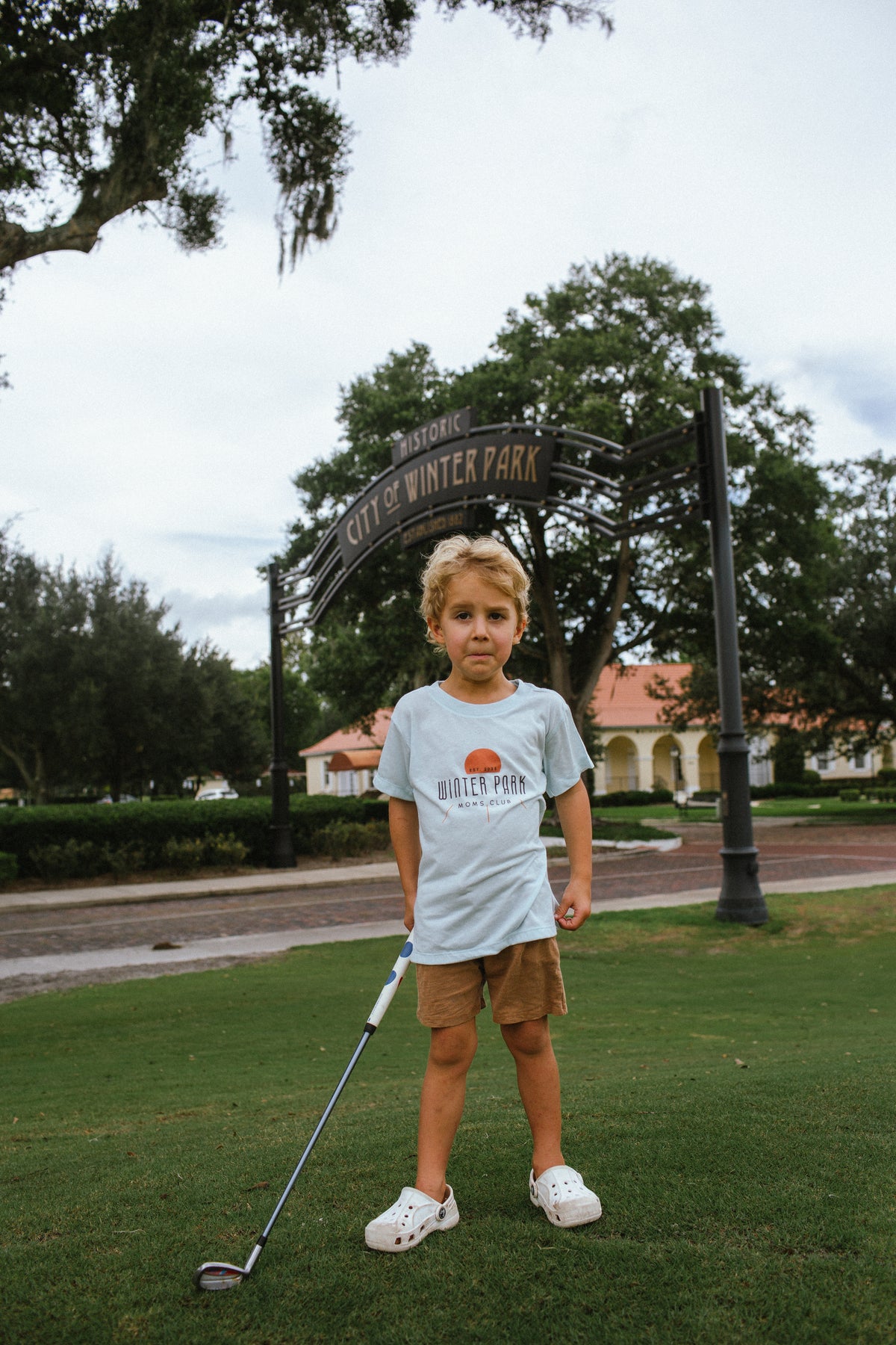 WPMC Toddler Triblend Short Sleeve Tee - Ice Blue w/ Sun Logo