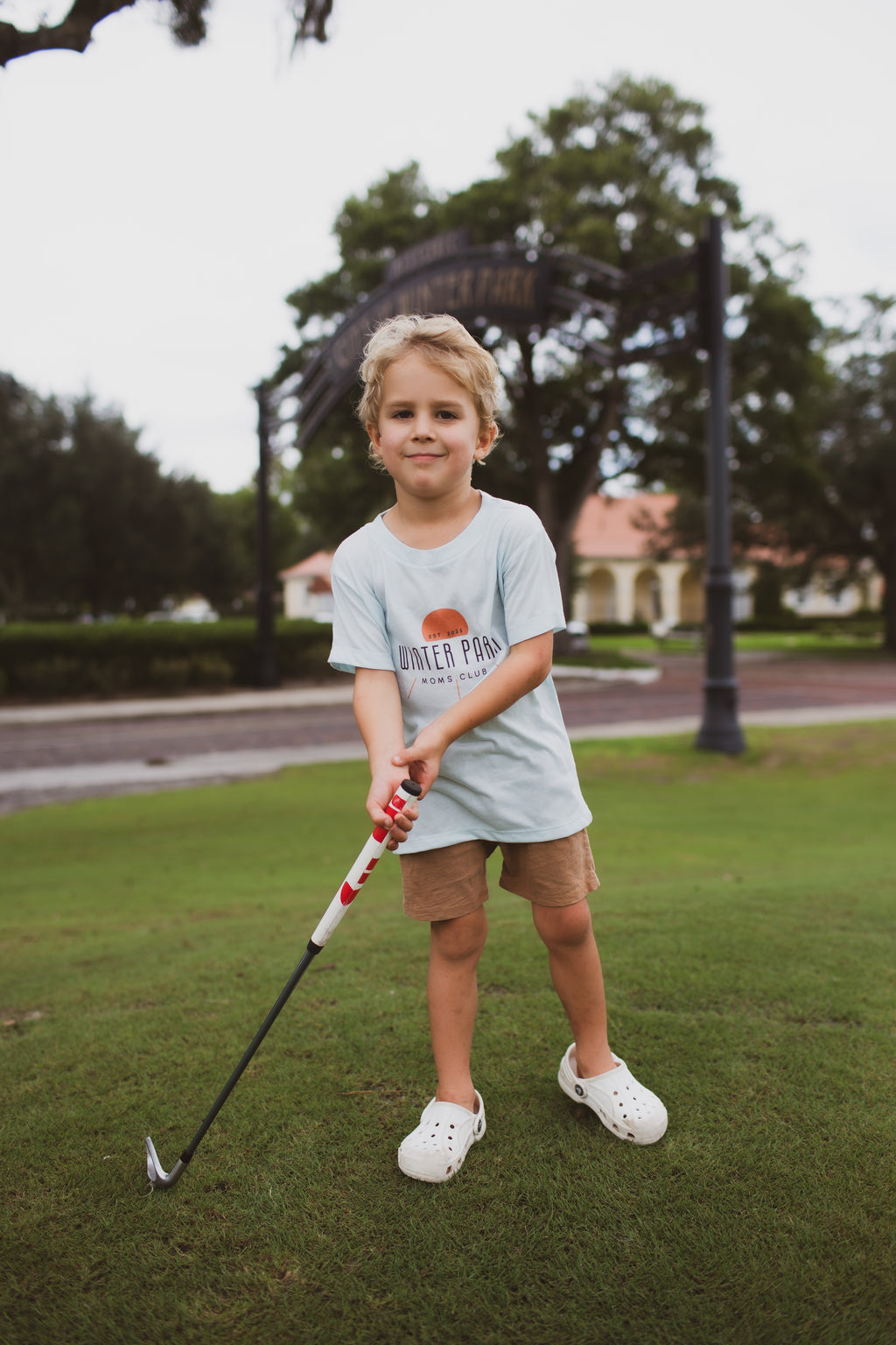 WPMC Toddler Triblend Short Sleeve Tee - Ice Blue w/ Sun Logo