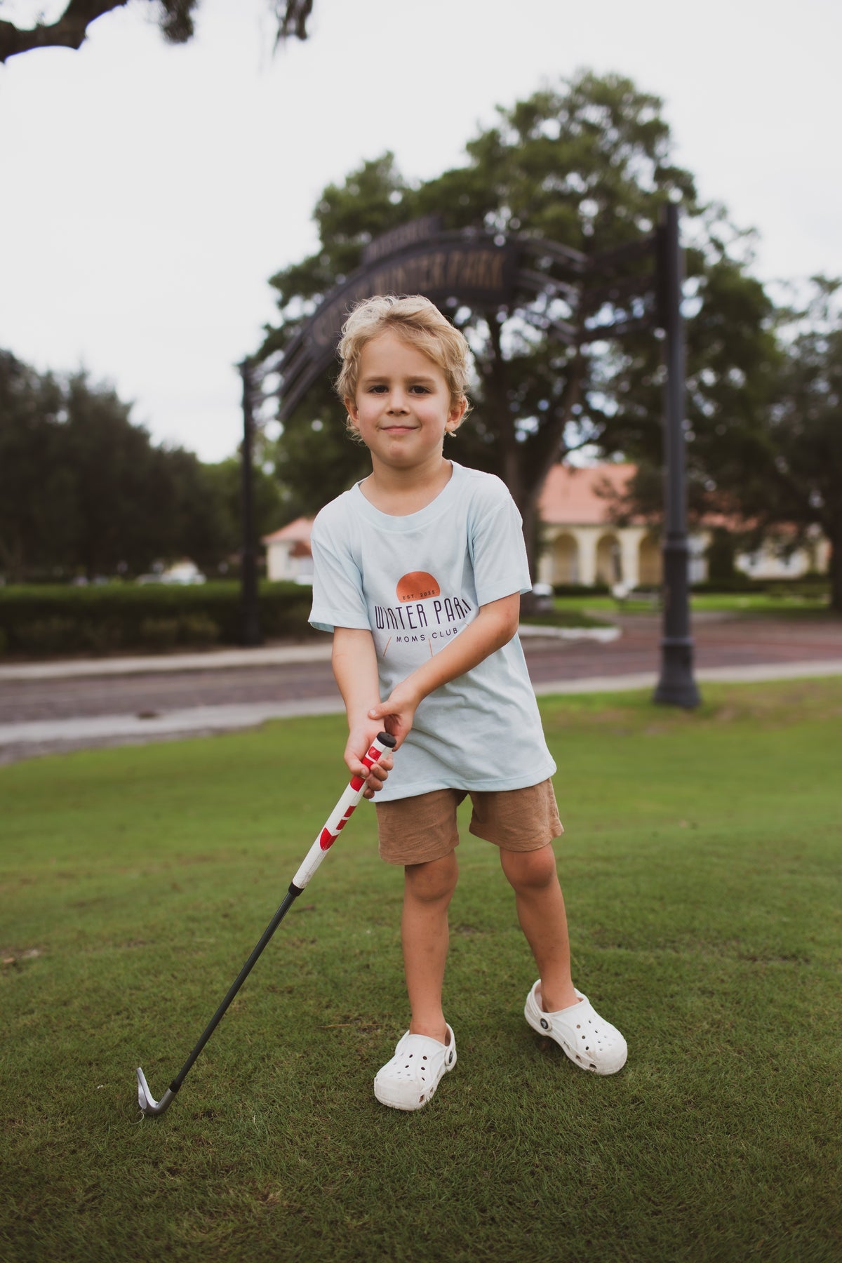 WPMC Toddler Triblend Short Sleeve Tee - Ice Blue w/ Sun Logo