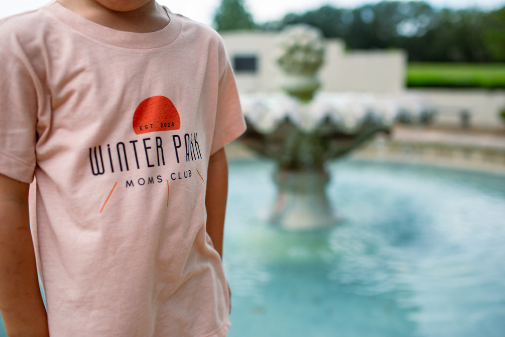 WPMC Toddler Triblend Short Sleeve Tee - Peach w/ Sun Logo