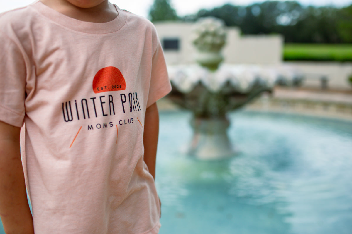 WPMC Toddler Triblend Short Sleeve Tee - Peach w/ Sun Logo