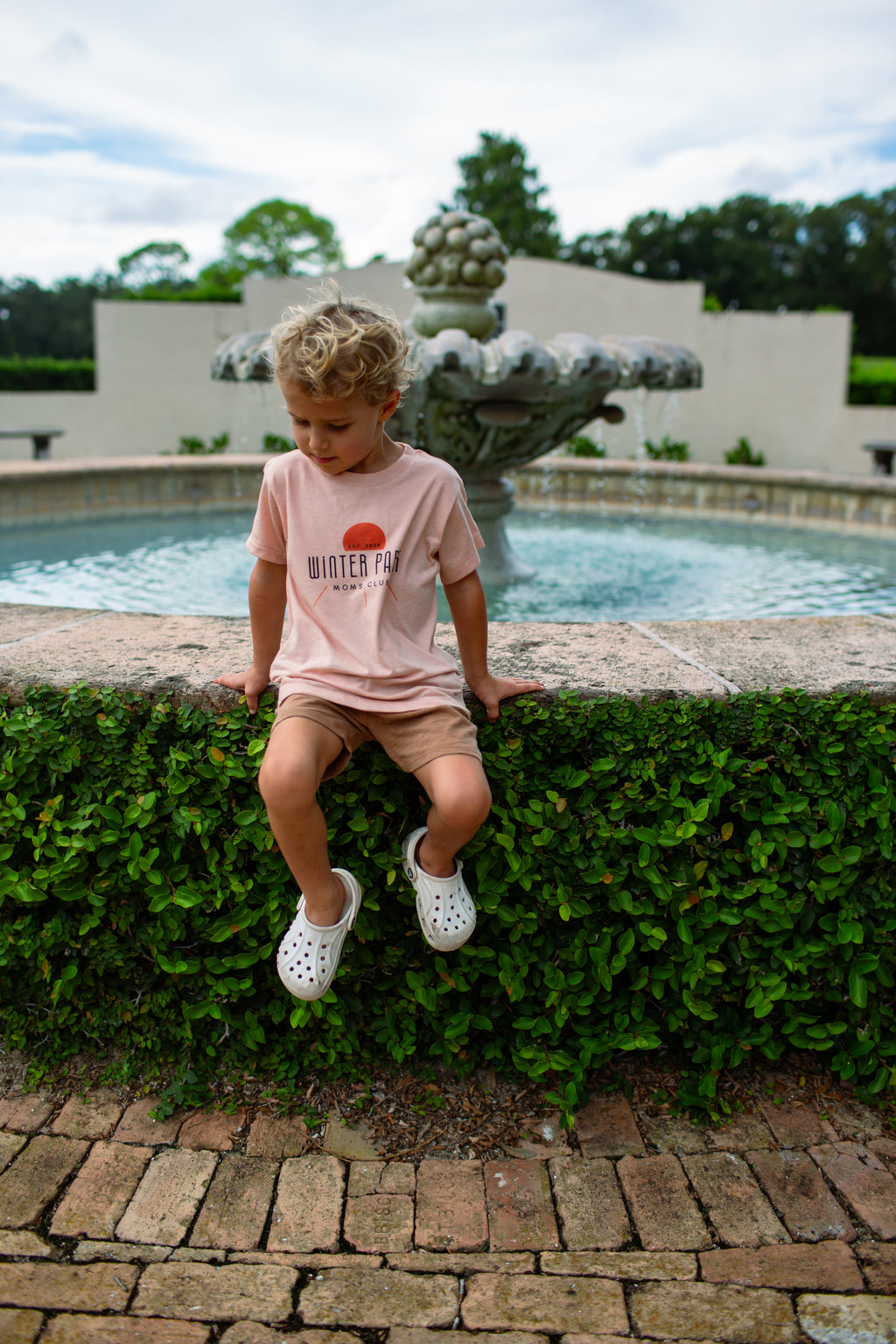 WPMC Toddler Triblend Short Sleeve Tee - Peach w/ Sun Logo